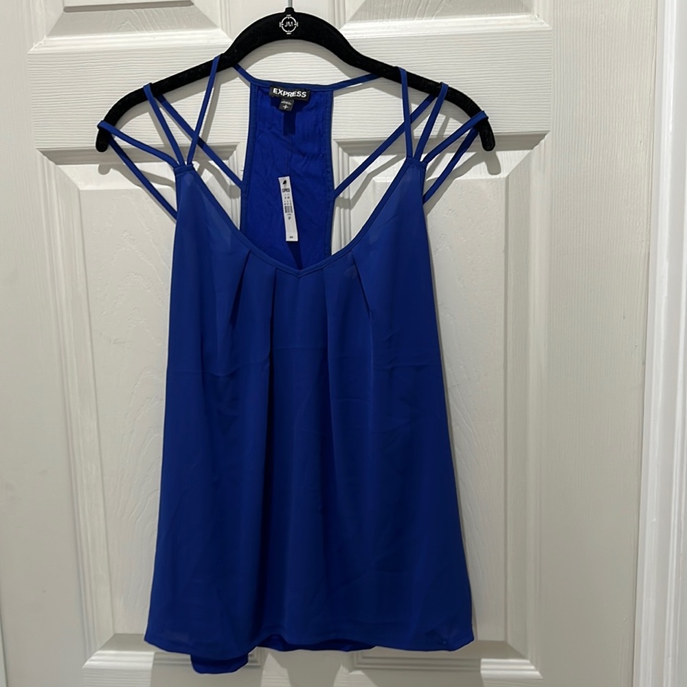 Brand new blue Express tank.